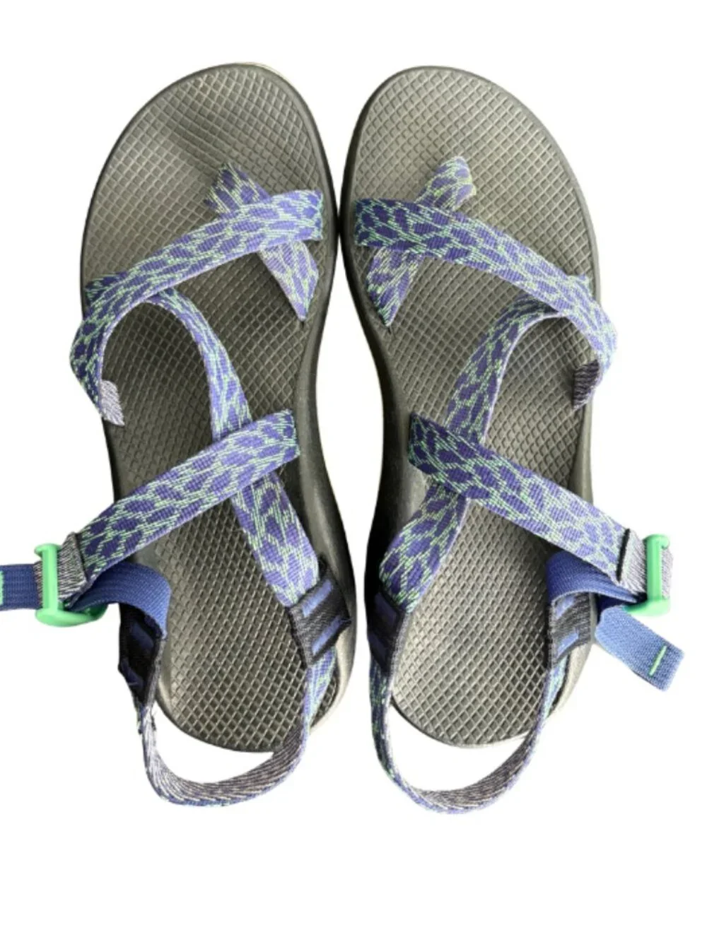 Chaco Women's Z/2 Classic Sandals Size 11 Royal Blue Green - Picture 4 of 8